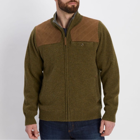 Duluth Trading company men’s Shetland wool windproof zip sweater size XL - Picture 1 of 6